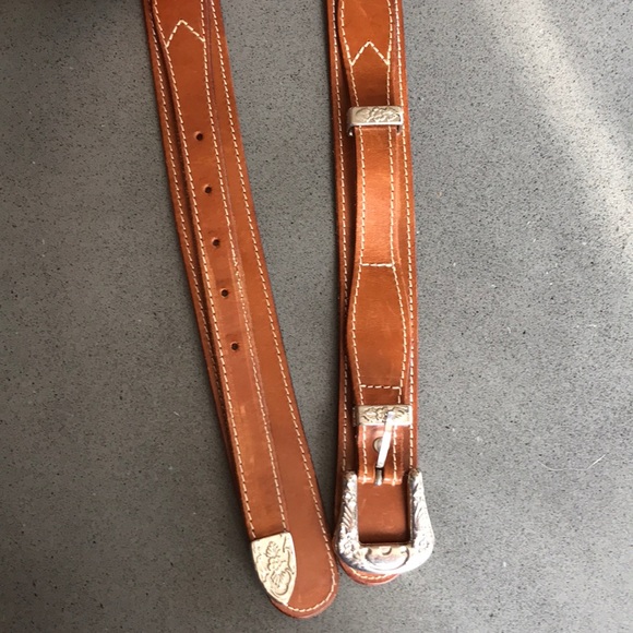 🏜 🌾 Vintage western inspired leather belt - Picture 4 of 9